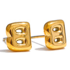 Pendientes personalizados con inicial b