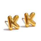 Pendientes personalizados con inicial k