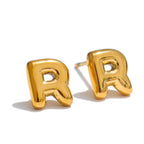 Pendientes personalizados con inicial r