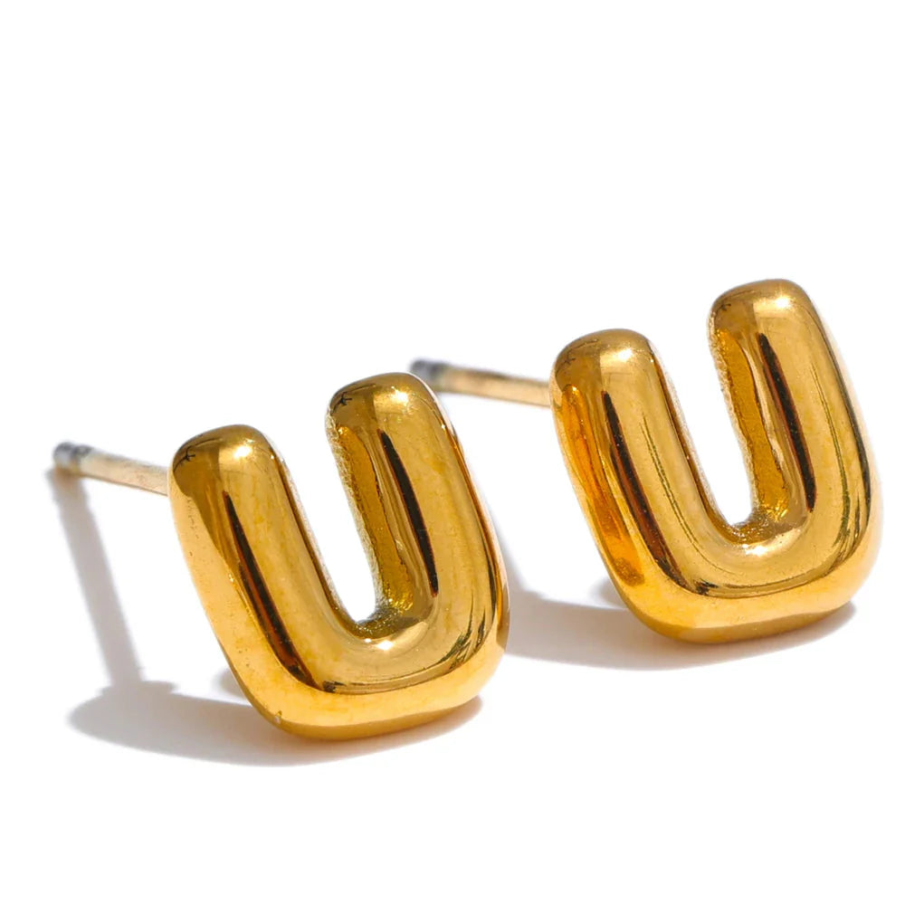 Pendientes personalizados con inicial u
