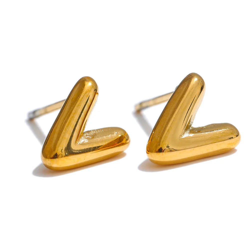 Pendientes personalizados con inicial v