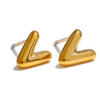 Pendientes personalizados con inicial v