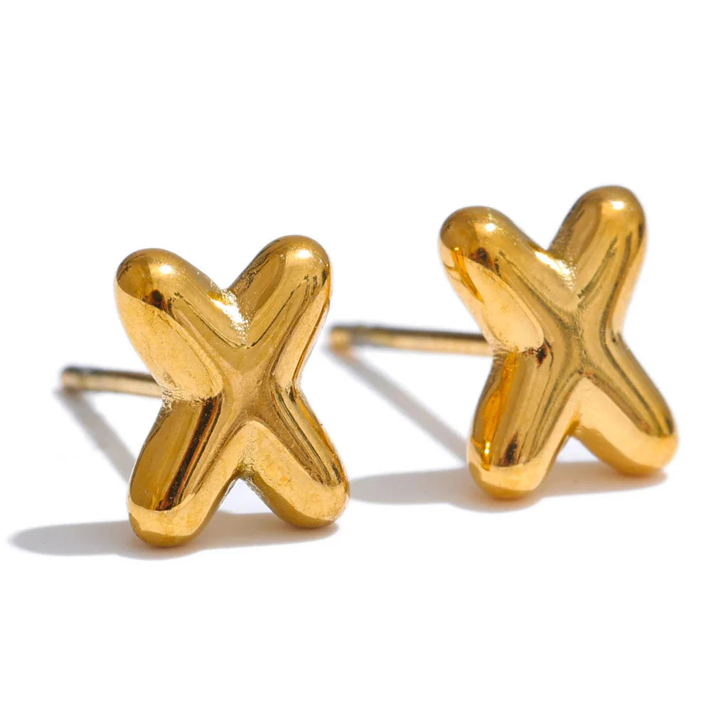 Pendientes personalizados con inicial x
