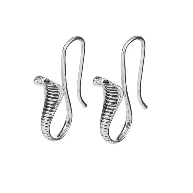 Pendientes Egipto Cobra plata