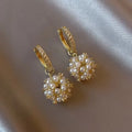 Pendientes de Mujer con Perlas y Strass