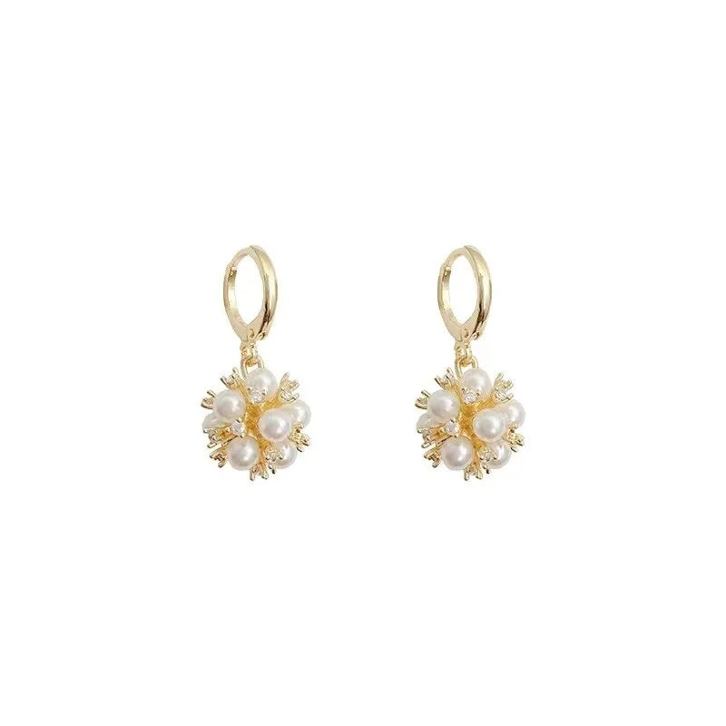Pendientes de Mujer con Perlas y Strass