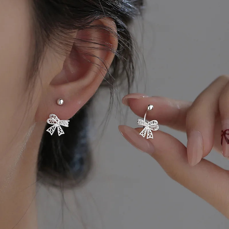 Pendientes de mujer con lazo de mariposa