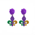Pendientes colgantes de mujer Flor de Lis