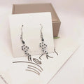 Pendientes de Mujer Reptil Serpiente negro blanco