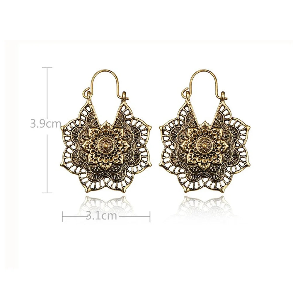 Pendientes de Mujer Mandala Flor