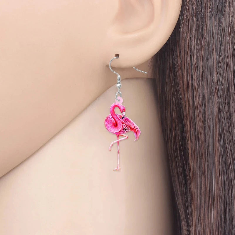 Pendientes Flamencos Rosas 