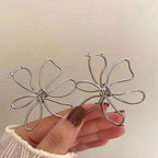 Pendientes de Flores Clavo Vintage Asimétricos plata