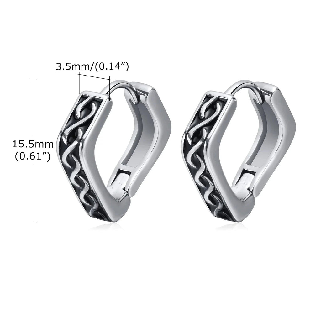 Pendientes Geométricos Vikingos para Hombre3