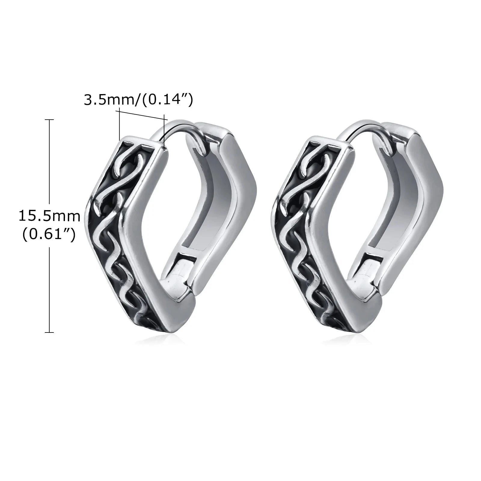 Pendientes Geométricos Vikingos para Hombre3