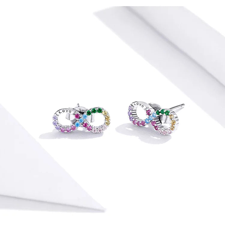 Pendientes Infinito Multicolor