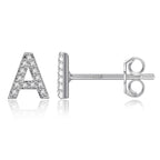 Pendientes iniciales de plata a