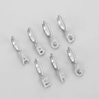 Pendientes de aro con inicial