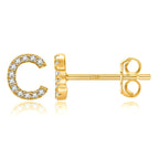 Pendientes inicial oro c