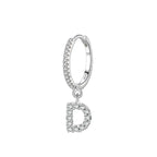 Pendientes de aro con inicial d
