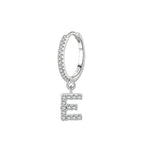 Pendientes de aro con inicial e