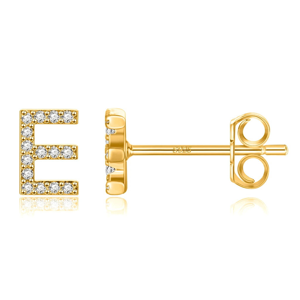 Pendientes iniciales de oro e