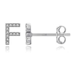 Pendientes iniciales de plata f