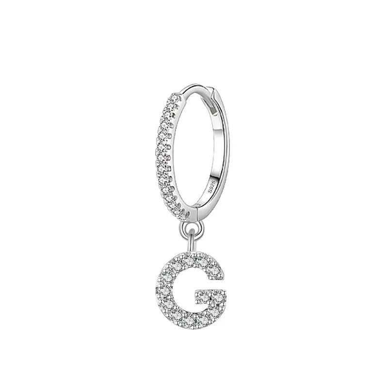 Pendientes de aro con inicial g