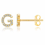 Pendientes inicial oro g