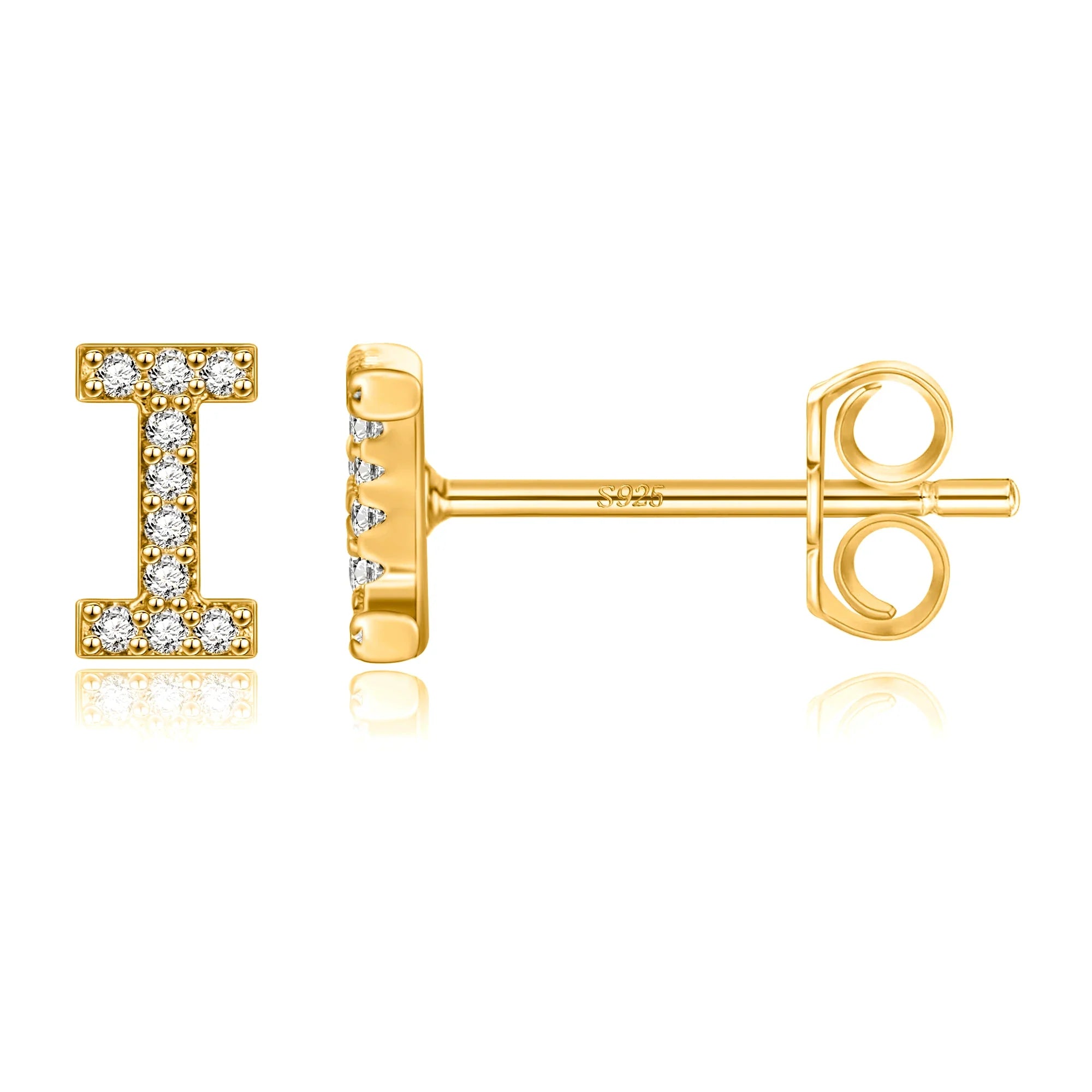 Pendientes iniciales de oro i