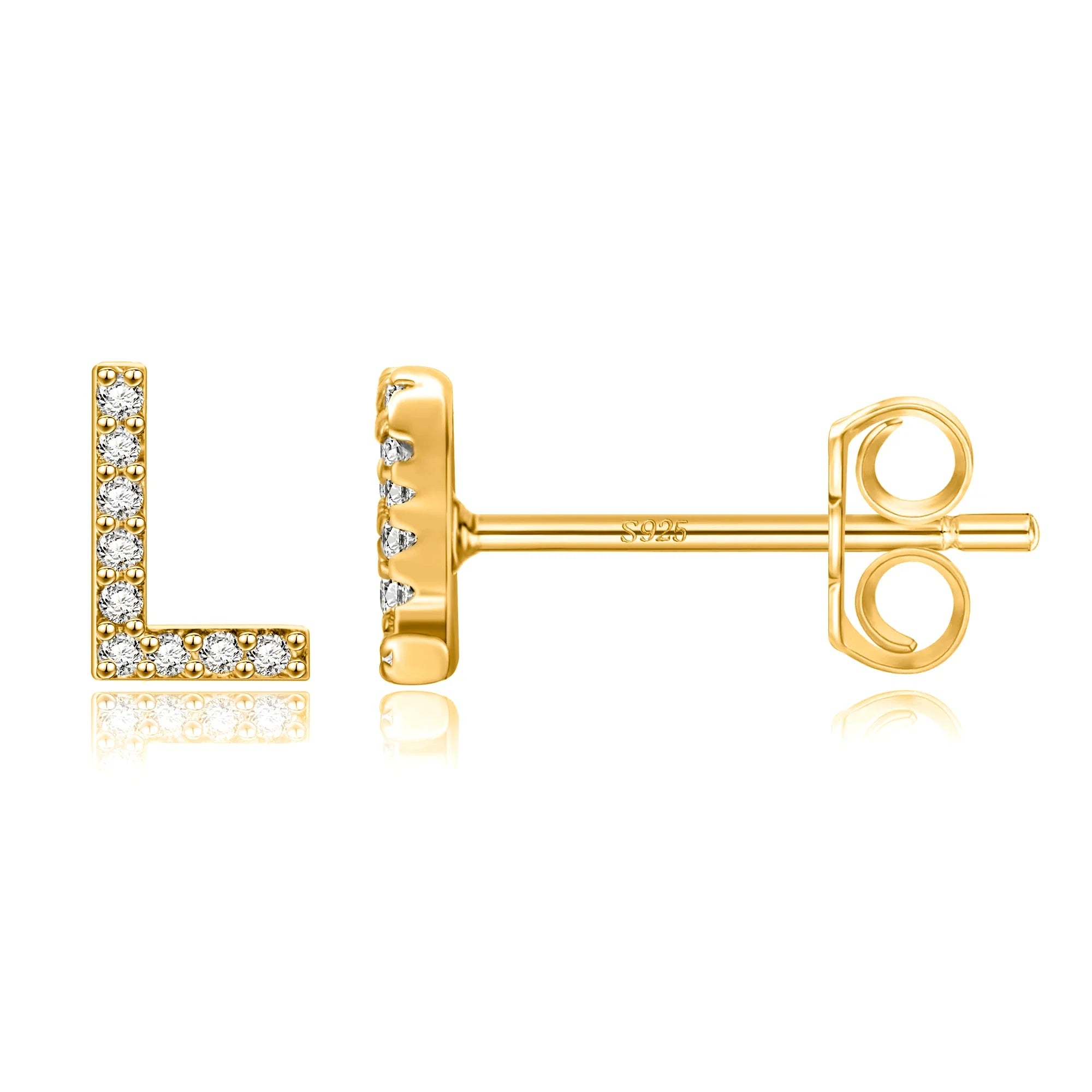 Pendientes iniciales de oro l