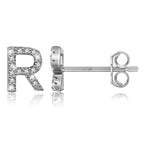 Pendientes iniciales de plata r