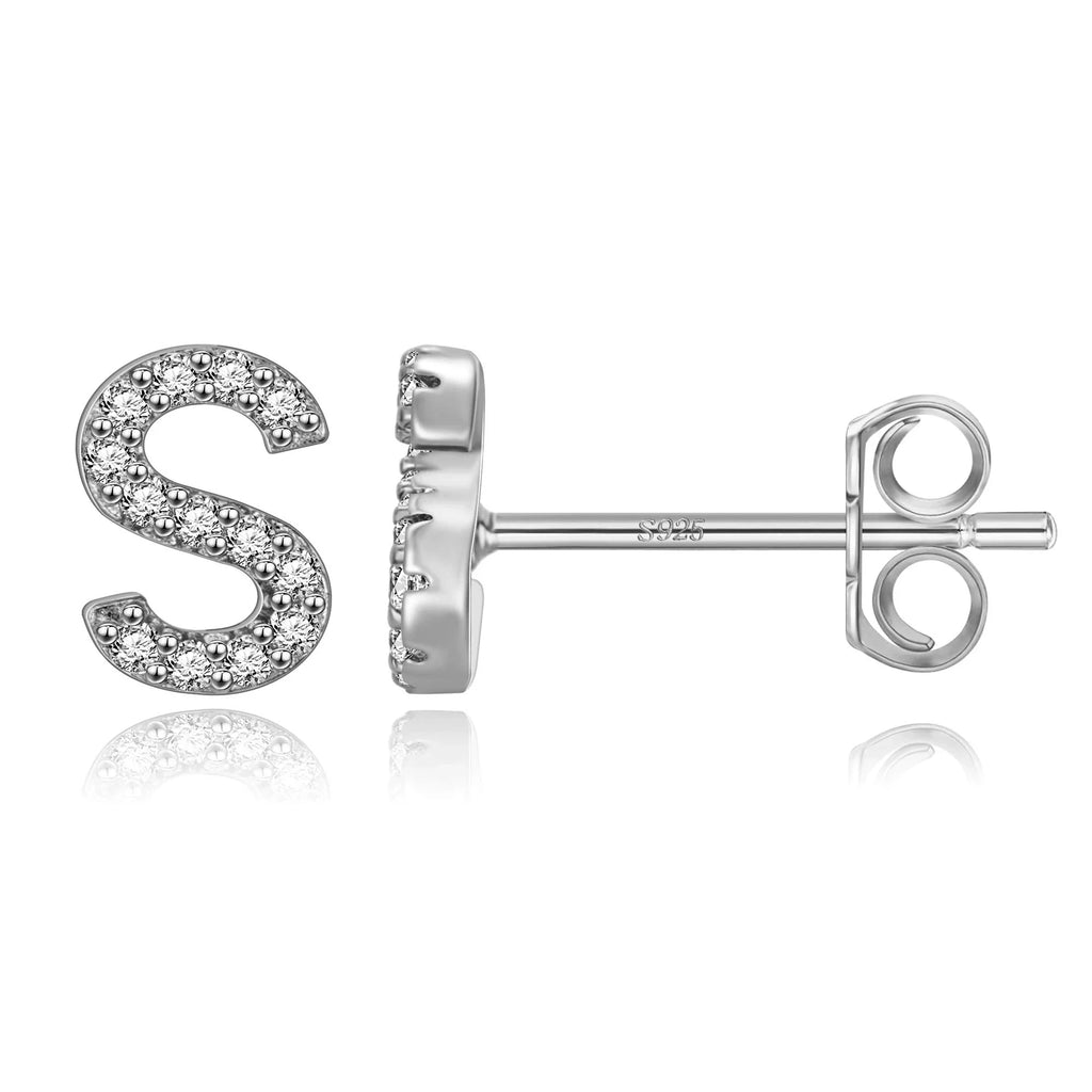 Pendientes iniciales de plata s