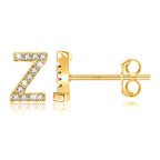 Pendientes iniciales de oro z