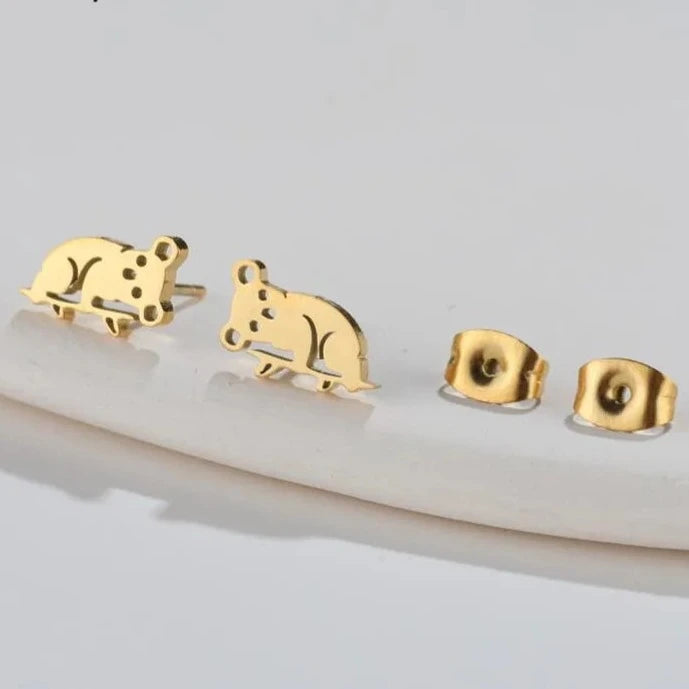 Pendientes de Koala Lindos Oro