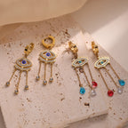 Pendientes Ojo Malo Azul Largos
