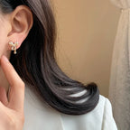 Pendientes de lazo para mujer de oro