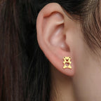 Pendientes de Osito Lindos Oro