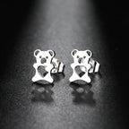 Pendientes de Osito Lindos Plata