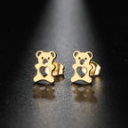 Pendientes de Osito Lindos Oro