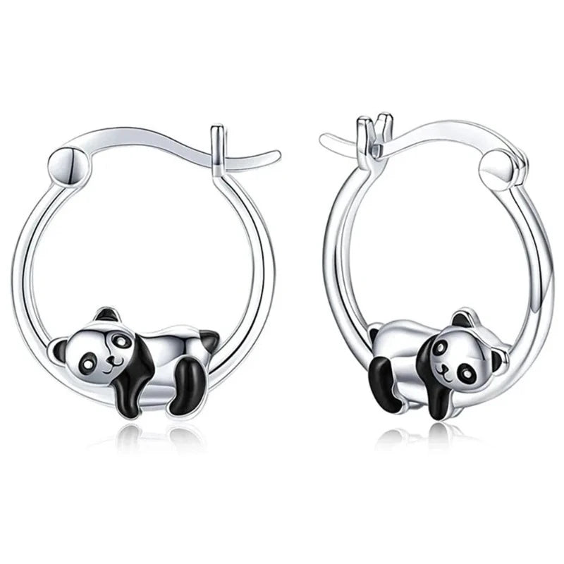 Pendientes de Panda Acostado