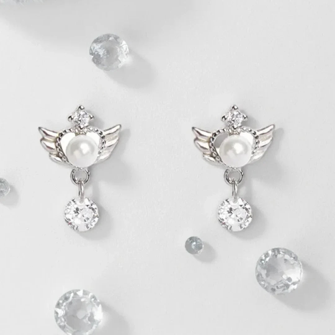 Pendientes colgantes alas de ángel