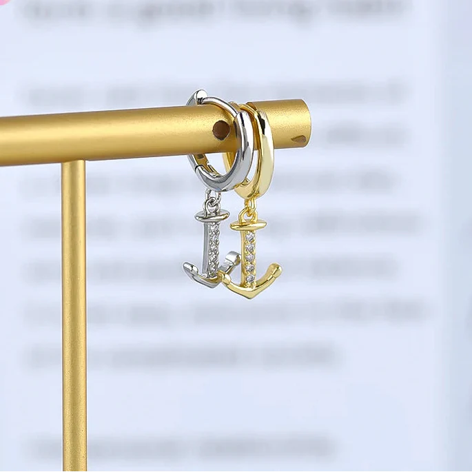 Pendientes colgantes ancla