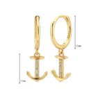 Pendientes colgantes ancla