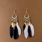 Pendientes Colgantes Bohemios Plumas 2