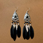 Pendientes Colgantes Bohemios Plumas 5