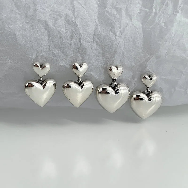 Pendientes Colgantes de Corazón para Mujer