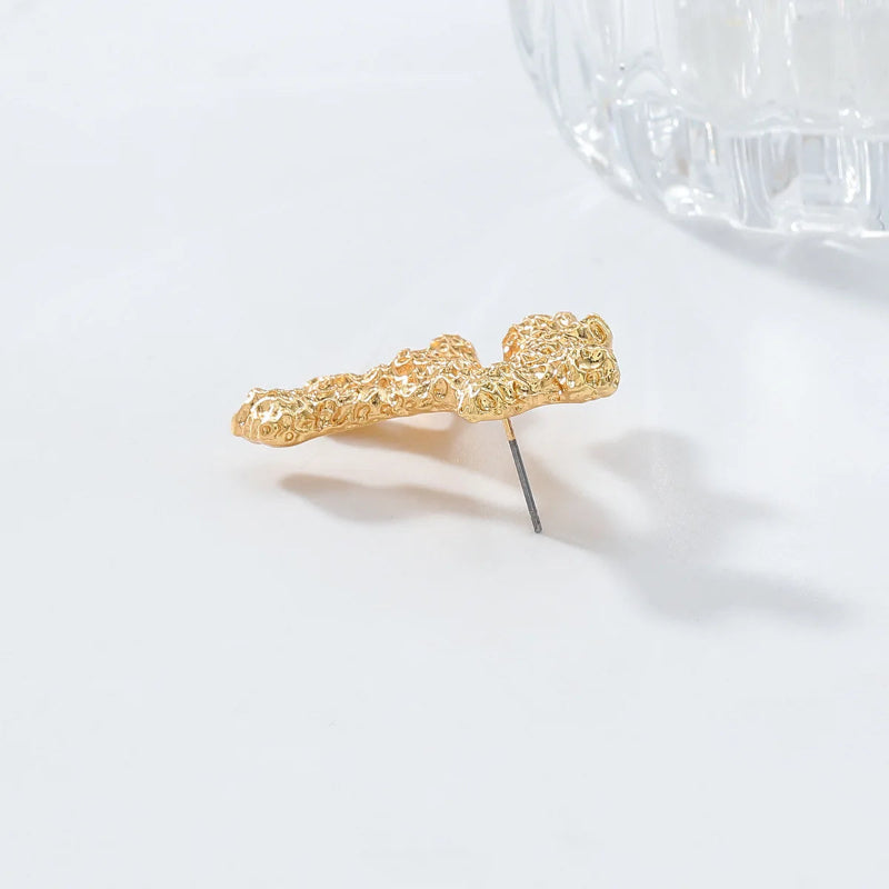 Pendientes Colgantes de Coral Dorado o Plateado oro