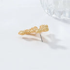 Pendientes Colgantes de Coral Dorado o Plateado oro