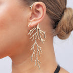 Pendientes Colgantes de Coral en Ramas