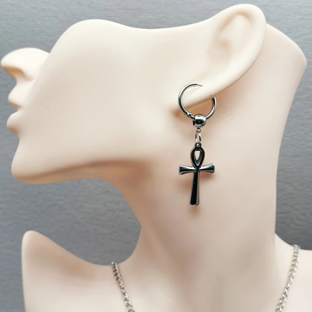 Pendientes Colgantes Cruz de Ankh 2